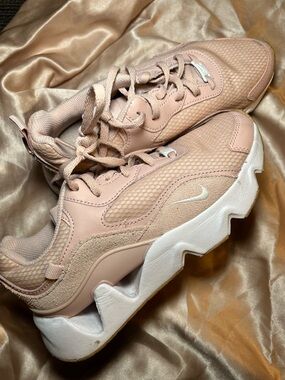 Nike Women's Blush Pink Chunky Platform Sneakers